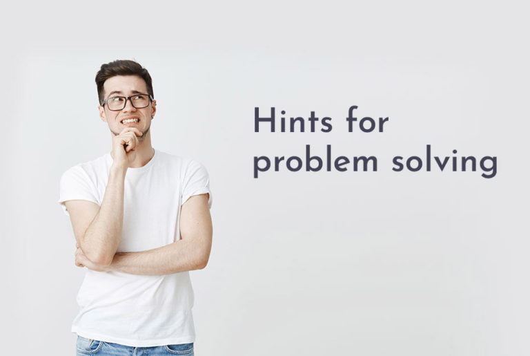 Hints for problem solving